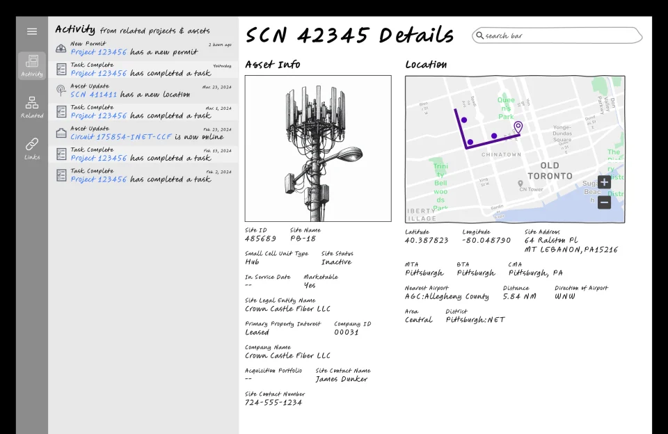 Crown Castle application design and workflow