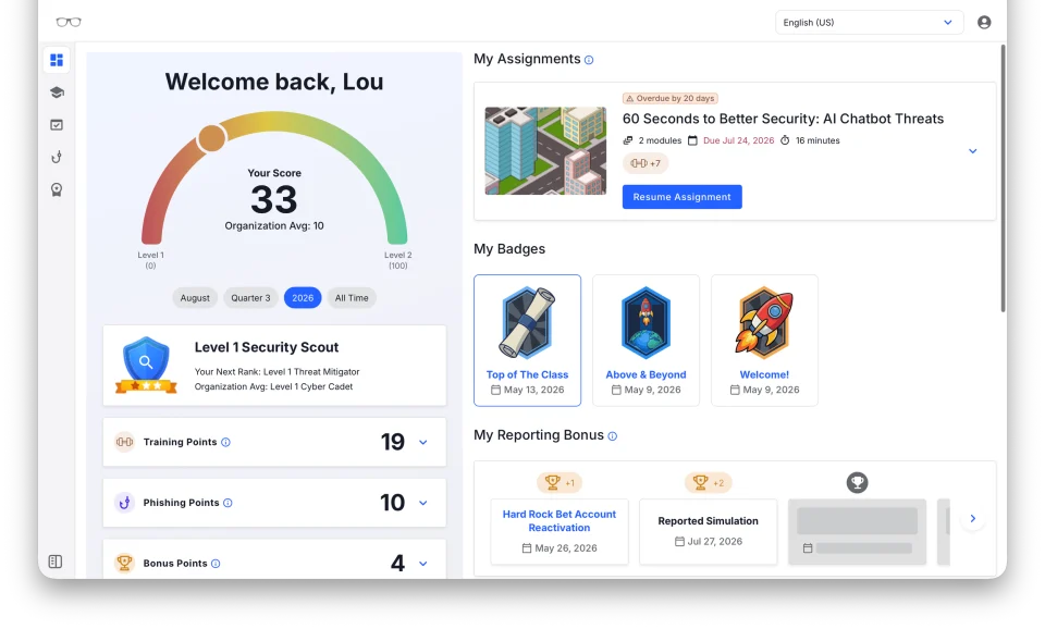 ZenGuide learner dashboard with training, progress, and activity