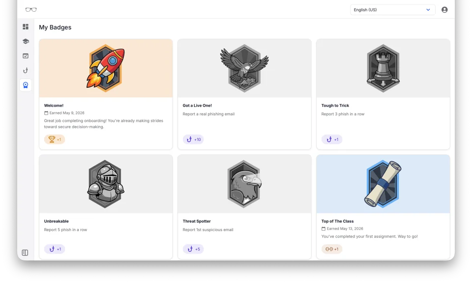 ZenGuide badges and learner achievements