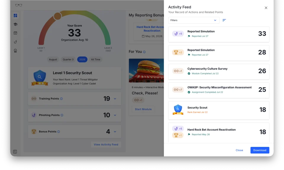 ZenGuide learner activity feed